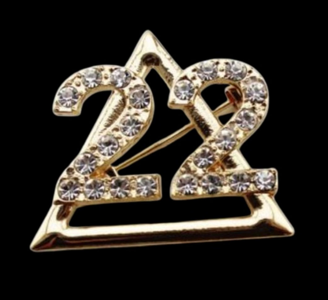 22 Sorority Pin Collection: Rhinestone & Pearl Editions