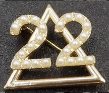 Load image into Gallery viewer, 22 Sorority Pin Collection: Rhinestone &amp; Pearl Editions
