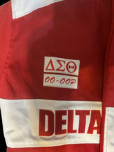 Load image into Gallery viewer, Delta Sigma Theta Gorgeous Racing Twill Jacket!
