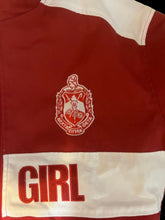 Load image into Gallery viewer, Delta Sigma Theta Gorgeous Racing Twill Jacket!
