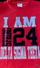 Load image into Gallery viewer, Delta Sigma Theta SPRING &#39;24 Glitter Tee
