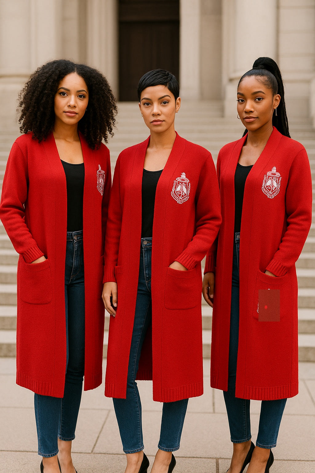 Delta Sigma Theta Long Cardigan