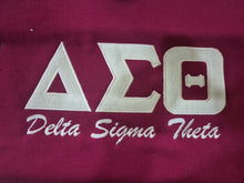 Load image into Gallery viewer, Varsity-Style Cropped Sweatshirt – Crimson &amp; Cream “OO-OOP” Edition
