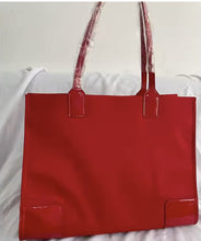 Load image into Gallery viewer, Black Nylon Tote Bag – Glossy Emblem Edition

