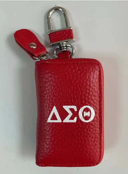 Delta Sigma Theta Leather Key Case - A Perfect Blend of Style and Functionality