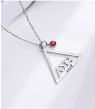 Load image into Gallery viewer, Greek Letter Pyramid Necklace
