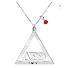 Load image into Gallery viewer, Greek Letter Pyramid Necklace
