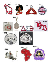 Load image into Gallery viewer, Delta Sigma Theta Individual Charms for Bracelets &amp; Necklaces
