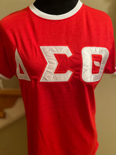 Load image into Gallery viewer, Colorblock Delta Sigma Theta Tee...2 Styles! Sizes Small - 4X
