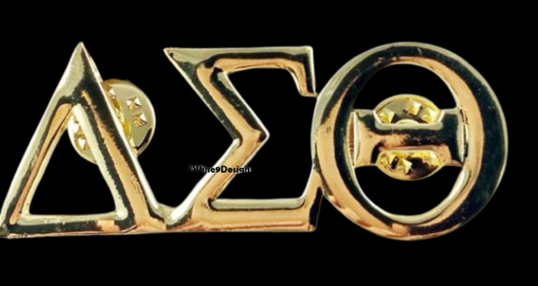 Gold Greek Letters