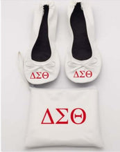 Load image into Gallery viewer, Delta Sigma Theta Ballet Slippers w/ Bag (Sizes from 5-13)
