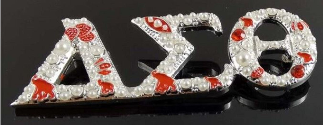 DST Greek Letter Brooch